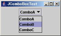 JComboBox